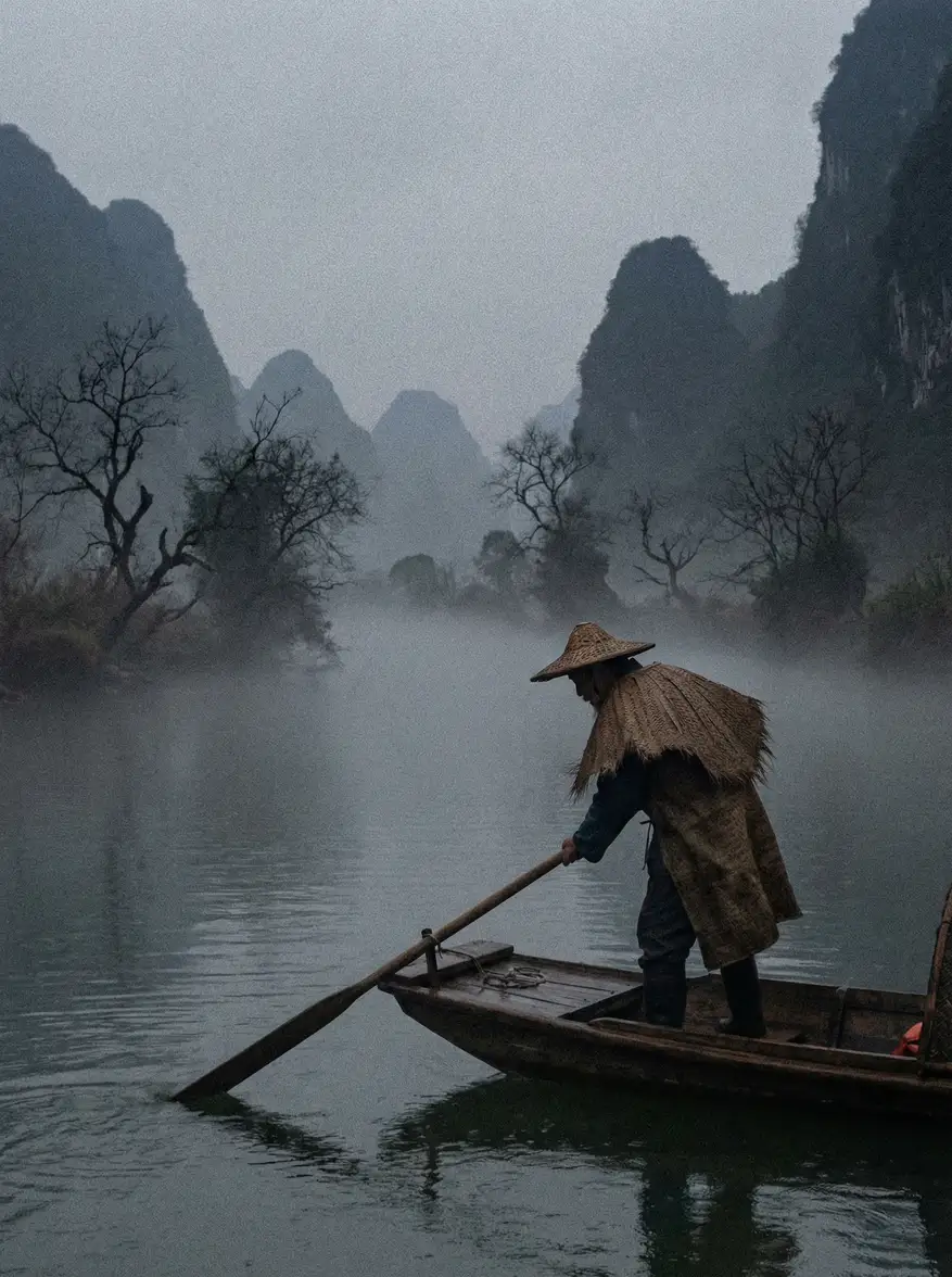 独立电影《江上渔歌》海报 - 国产自拍